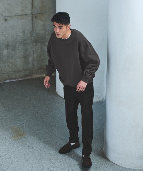 吊り裏毛 クルーネック スウェット（スウェット）｜green label