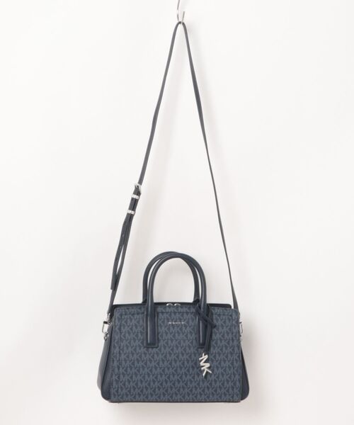 MICHAEL KORS（マイケルコース）の「LAILA サッチェル スモール - MKシグネチャー（ハンドバッグ・レディース・ブルー系・FREE）」の6枚目の写真