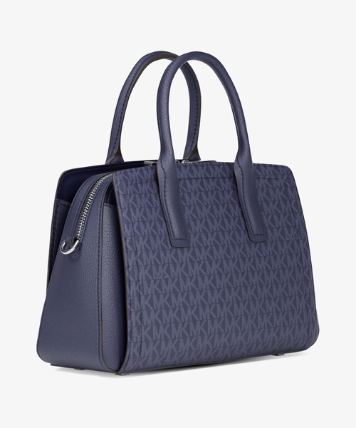MICHAEL KORS（マイケルコース）の「LAILA サッチェル スモール - MKシグネチャー（ハンドバッグ・レディース・ブルー系・FREE）」の5枚目の写真