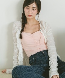 リングスナップシャーリングシアートップス / カーディガン