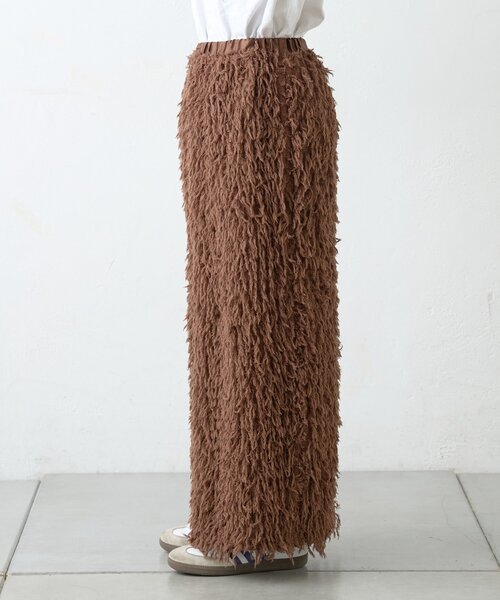 CIAOPANIC TYPY(チャオパニックティピー)の「フェザーフリンジナロースカート(スカート・レディース・ブラウン/ブラック/アイボリー・SMALL/MEDIUM)」の14枚目の写真