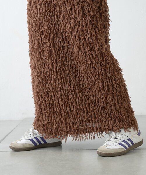 CIAOPANIC TYPY(チャオパニックティピー)の「フェザーフリンジナロースカート(スカート・レディース・ブラウン/ブラック/アイボリー・SMALL/MEDIUM)」の11枚目の写真