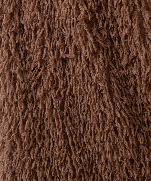 CIAOPANIC TYPY(チャオパニックティピー)の「フェザーフリンジナロースカート(スカート・レディース・ブラウン/ブラック/アイボリー・SMALL/MEDIUM)」の9枚目の写真