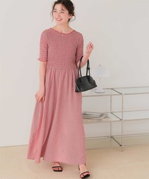 titivate（ティティベイト）の「シャーリングハーフスリーブワンピース（ワンピース）」