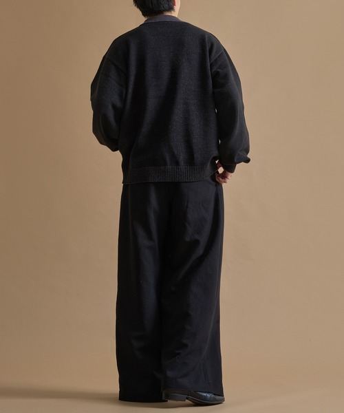 epnok(エプノック)の「バイカラールーズニットポロ(ニット/セーター・メンズ・ネイビー/ブラウン/ブラック・SMALL/MEDIUM/LARGE)」の8枚目の写真