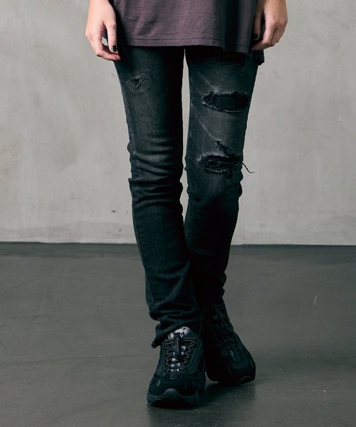 女神織denimes x VIRGOwearworks DAMAGE DENIM（デニムパンツ