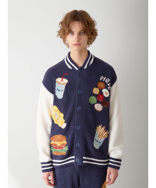 gelato pique（ジェラートピケ）の「【ヒラノトシユキ】【HOMME】パウダージャガードブルゾン（ルームウェア/パジャマ・メンズ・レッド/ネイビー・M/L）」の6枚目の写真