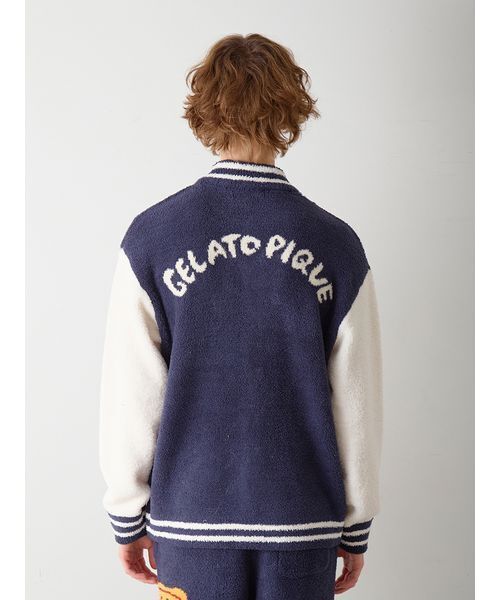 gelato pique（ジェラートピケ）の「【ヒラノトシユキ】【HOMME】パウダージャガードブルゾン（ルームウェア/パジャマ・メンズ・レッド/ネイビー・M/L）」の7枚目の写真