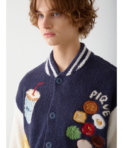 gelato pique（ジェラートピケ）の「【ヒラノトシユキ】【HOMME】パウダージャガードブルゾン（ルームウェア/パジャマ・メンズ・レッド/ネイビー・M/L）」の9枚目の写真