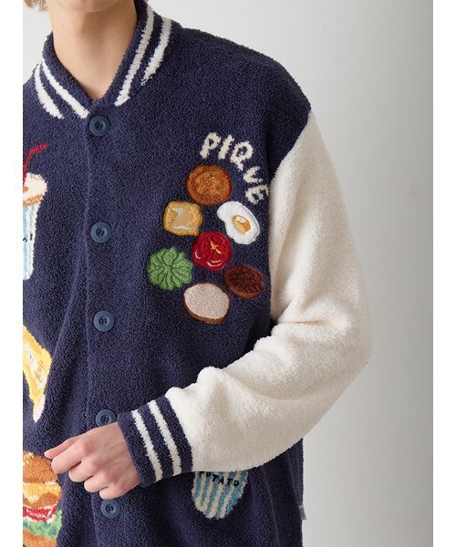 gelato pique（ジェラートピケ）の「【ヒラノトシユキ】【HOMME】パウダージャガードブルゾン（ルームウェア/パジャマ・メンズ・レッド/ネイビー・M/L）」の10枚目の写真