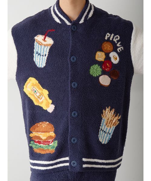 gelato pique（ジェラートピケ）の「【ヒラノトシユキ】【HOMME】パウダージャガードブルゾン（ルームウェア/パジャマ・メンズ・レッド/ネイビー・M/L）」の12枚目の写真