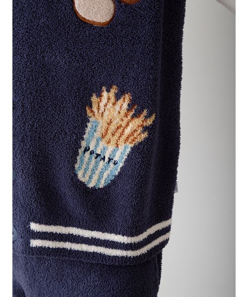 gelato pique（ジェラートピケ）の「【ヒラノトシユキ】【HOMME】パウダージャガードブルゾン（ルームウェア/パジャマ・メンズ・レッド/ネイビー・M/L）」の13枚目の写真