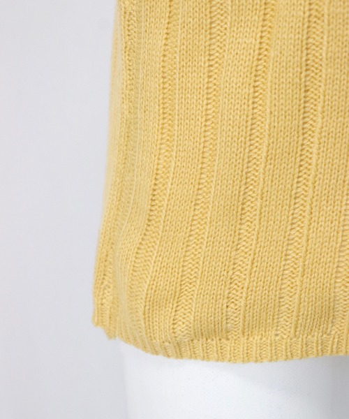 OSYAREVO（オシャレボ）の「ニット トップス ベスト レディース（ベスト・レディース・ホワイト/イエロー・ONESIZE）」の10枚目の写真