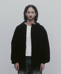 And Again（アンドアゲイン）の「Transitional Cotton Washed Hooded Nightgown (Black)（ミリタリージャケット・メンズ）」