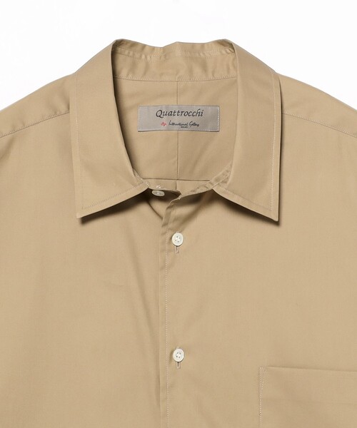 QUATTROCCHI（クアトロッキ）の「QUATTROCCHI / ソリッド シグネチャー シャツ（シャツ/ブラウス・メンズ・ホワイト/ベージュ・SMALL/MEDIUM/LARGE）」の8枚目の写真