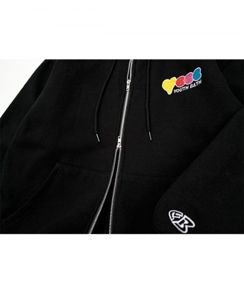 youthbath（ユースバース）の「YBCC ジップアップ フーディー_ブラック（パーカー・レディース・その他・MEDIUM/LARGE）」の4枚目の写真