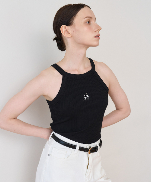BIBYSEOB（バイバイソプ）の「ホルターネックトップ ブラック [T42]（Tシャツ/カットソー・レディース・その他・FREE）」の2枚目の写真