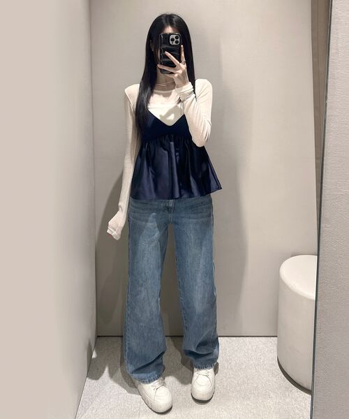 CHAMBROS（チャンブロス）の「ウィメンズセミワイドウォッシングデニムパンツ[ライトブルー]（デニムパンツ・レディース・その他・SMALL/MEDIUM/LARGE/X-LARGE/S-Long/M-Long/L-Long/XL-Long/S-Short/M-Short/L-Short/XL-Short）」の11枚目の写真
