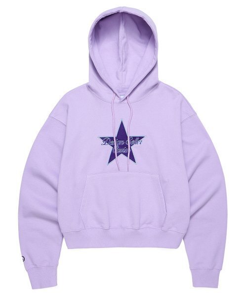 W STAR LOGO укороченное худи фиолетовое (CV2CFFM401A)
