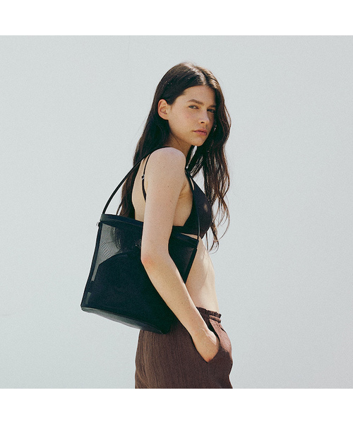 ONDE BAG メッシュバッグ black（ショルダーバッグ）｜MOREMORR