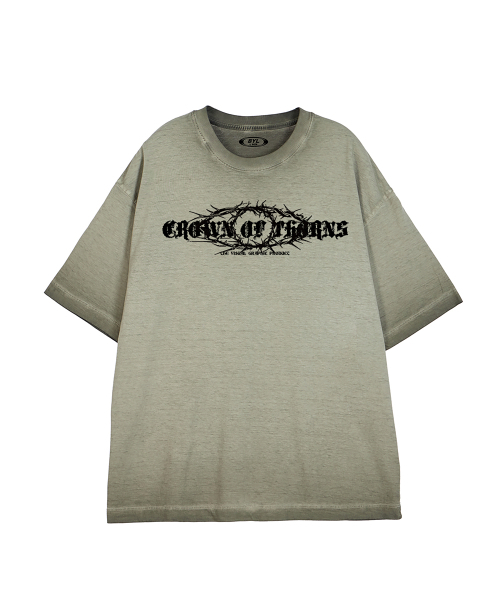 BY.L(バイエル)の「クラウントロンピグメント半袖Tシャツカーキ(Tシャツ/カットソー・メンズ・その他・MEDIUM/LARGE/X-LARGE/XX-LARGE)」の2枚目の写真