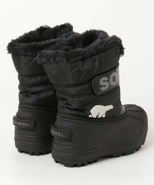 SOREL（ソレル）の「ソレル  チルドレンズ スノーコマンダー ブーツ（ブーツ・キッズ・ブラック・16.0cm/17.0cm/18.0cm）」の2枚目の写真
