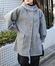 ハーフコート」に該当するグレー/灰色系のレディースファッション通販