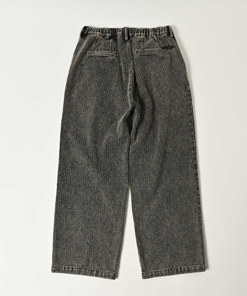 ADAM PATEK(アダムパテック)の「【ADAMPATEK/アダムパテック】needlestripe denim wide pants ワイドパンツ(デニムパンツ・メンズ・グレー/ブラック・1/2)」の4枚目の写真