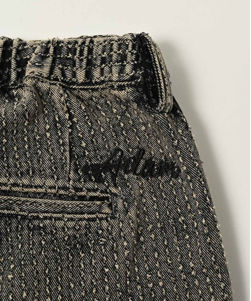 ADAM PATEK(アダムパテック)の「【ADAMPATEK/アダムパテック】needlestripe denim wide pants ワイドパンツ(デニムパンツ・メンズ・グレー/ブラック・1/2)」の13枚目の写真