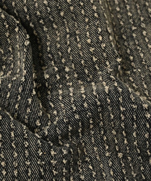 ADAM PATEK(アダムパテック)の「【ADAMPATEK/アダムパテック】needlestripe denim wide pants ワイドパンツ(デニムパンツ・メンズ・グレー/ブラック・1/2)」の9枚目の写真