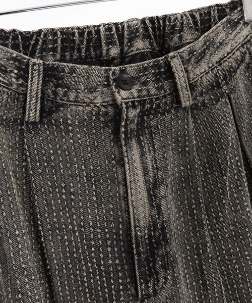 ADAM PATEK(アダムパテック)の「【ADAMPATEK/アダムパテック】needlestripe denim wide pants ワイドパンツ(デニムパンツ・メンズ・グレー/ブラック・1/2)」の18枚目の写真