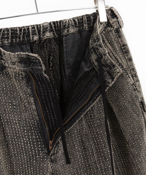 ADAM PATEK(アダムパテック)の「【ADAMPATEK/アダムパテック】needlestripe denim wide pants ワイドパンツ(デニムパンツ・メンズ・グレー/ブラック・1/2)」の19枚目の写真