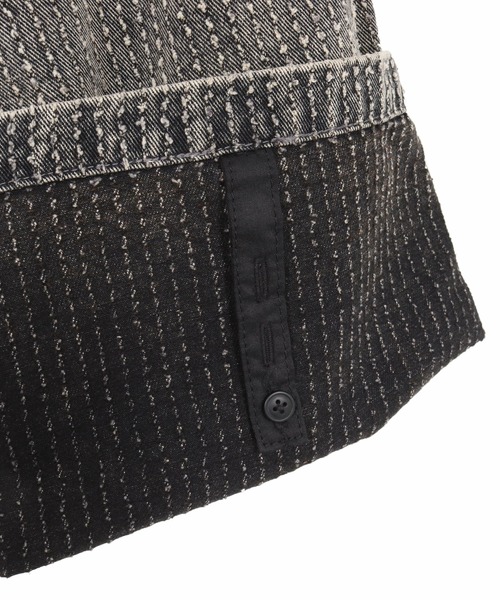ADAM PATEK(アダムパテック)の「【ADAMPATEK/アダムパテック】needlestripe denim wide pants ワイドパンツ(デニムパンツ・メンズ・グレー/ブラック・1/2)」の17枚目の写真