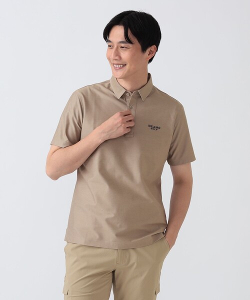 BEAMS GOLF(ビームスゴルフ)の「PURPLE LABEL / デニムライク レギュラーカラーシャツ(ポロシャツ・メンズ・ベージュ/インディゴブルー/サックスブルー・M/XL/L/S)」の2枚目の写真