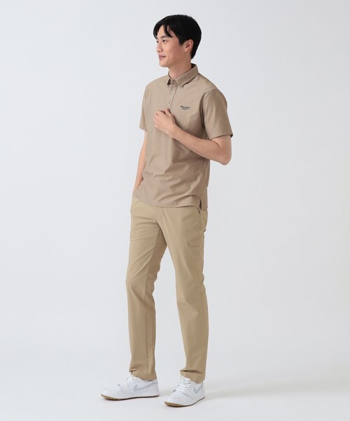 BEAMS GOLF(ビームスゴルフ)の「PURPLE LABEL / デニムライク レギュラーカラーシャツ(ポロシャツ・メンズ・ベージュ/インディゴブルー/サックスブルー・M/XL/L/S)」の4枚目の写真