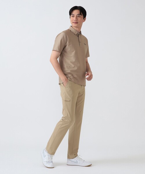 BEAMS GOLF(ビームスゴルフ)の「PURPLE LABEL / デニムライク レギュラーカラーシャツ(ポロシャツ・メンズ・ベージュ/インディゴブルー/サックスブルー・M/XL/L/S)」の8枚目の写真