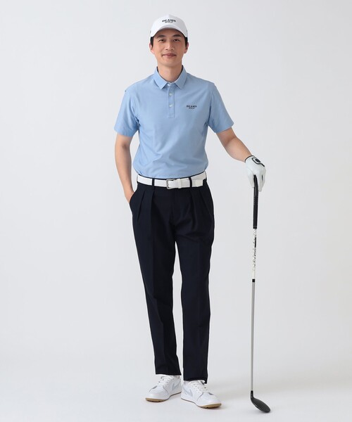 BEAMS GOLF(ビームスゴルフ)の「PURPLE LABEL / デニムライク レギュラーカラーシャツ(ポロシャツ・メンズ・ベージュ/インディゴブルー/サックスブルー・M/XL/L/S)」の11枚目の写真