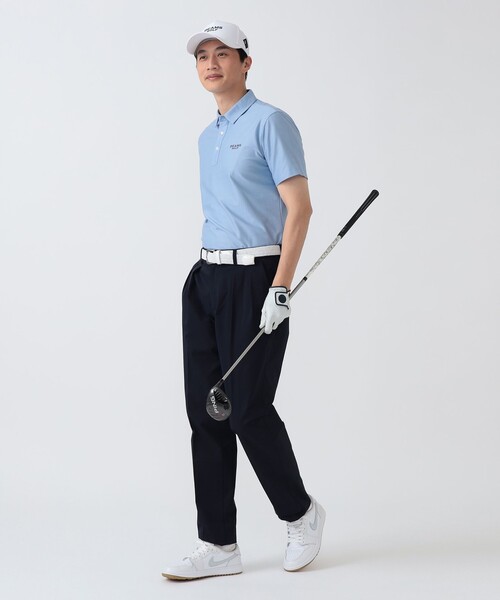 BEAMS GOLF(ビームスゴルフ)の「PURPLE LABEL / デニムライク レギュラーカラーシャツ(ポロシャツ・メンズ・ベージュ/インディゴブルー/サックスブルー・M/XL/L/S)」の12枚目の写真