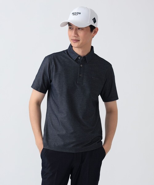 BEAMS GOLF(ビームスゴルフ)の「PURPLE LABEL / デニムライク レギュラーカラーシャツ(ポロシャツ・メンズ・ベージュ/インディゴブルー/サックスブルー・M/XL/L/S)」の16枚目の写真