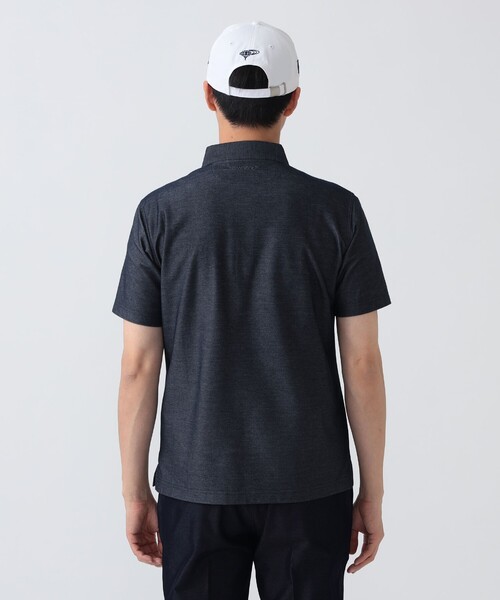 BEAMS GOLF(ビームスゴルフ)の「PURPLE LABEL / デニムライク レギュラーカラーシャツ(ポロシャツ・メンズ・ベージュ/インディゴブルー/サックスブルー・M/XL/L/S)」の18枚目の写真