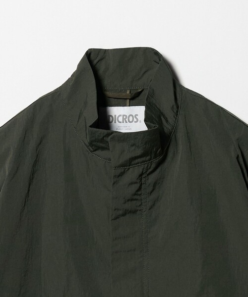 green label relaxing（グリーンレーベルリラクシング）の「DICROS ショート モッズ ブルゾン -撥水-（ブルゾン・メンズ・オリーブ/ダークグレー・XL/L/M/S）」の10枚目の写真