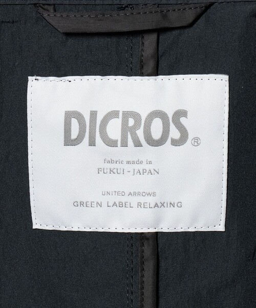 green label relaxing（グリーンレーベルリラクシング）の「DICROS ショート モッズ ブルゾン -撥水-（ブルゾン・メンズ・オリーブ/ダークグレー・XL/L/M/S）」の6枚目の写真