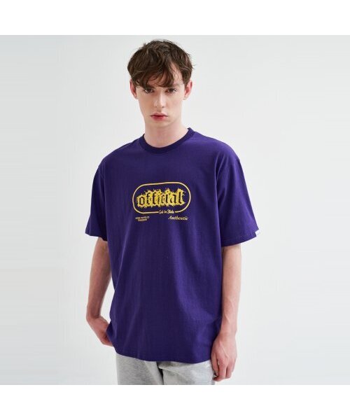 CODE I'M(コードアイエム)の「オフィシャルアートワークプリントオーバーサイズ半袖Tシャツパープル(Tシャツ/カットソー・メンズ・その他・MEDIUM/LARGE/X-LARGE)」の1枚目の写真