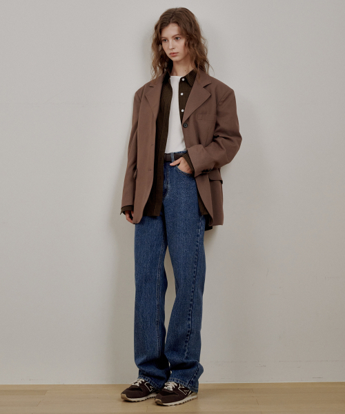 LOSSYROW(ロッシロー)の「Essential Straight Denim Pants Blue(デニムパンツ・レディース・ブルー系その他・SMALL/MEDIUM)」の3枚目の写真