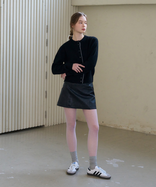 DRAWFIT WOMEN（ドローフィットウーマン）の「カラーラインウールカーディガン[M.GREY]（カーディガン/ボレロ・レディース・その他・MEDIUM/SMALL）」の11枚目の写真
