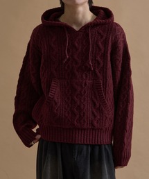 epnok | ケーブルルーズニットパーカー(パーカー)