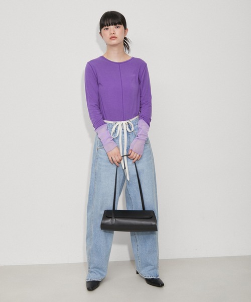 ADAM ET ROPE'（アダムエロペ）の「長袖カットソー（Tシャツ/カットソー・レディース・ブラック・FREE）」の9枚目の写真