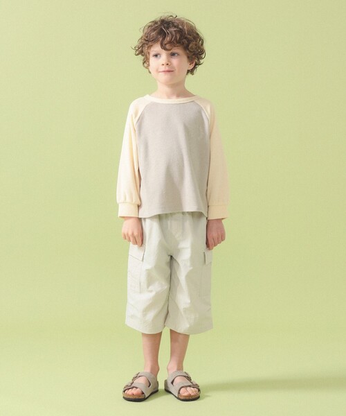 こども ビームス（コドモビームス）の「パイル ロングスリーブ Tシャツ 2026SS（100～140cm）（Tシャツ/カットソー・キッズ・ホワイト系その他6/ホワイト系その他5・90/140/130/120/110/100）」の5枚目の写真