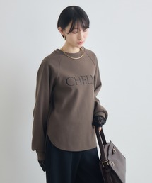 cloche ウーレット素材ロゴプルオーバー