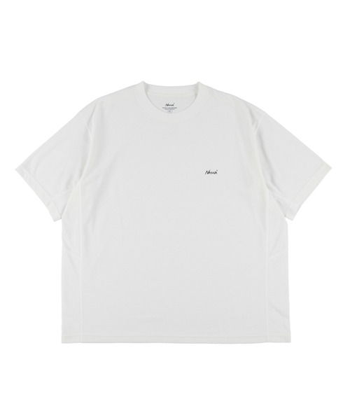 NANGA(ナンガ)の「DRY MIX PIVOT SLEEVE TEE/ドライミックス ピボットスリーブ Tシャツ(Tシャツ/カットソー・メンズ・ホワイト/ブラック/レッド・L/M/S/XL)」の1枚目の写真